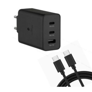 65W Super Fast Power Charger with Cable for Mobiles, Other Devices