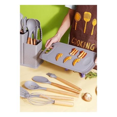 Kitchen Utensils & Knife Set - 19 Piece Complete Cook Kit(BLACK COLOR) - Image 5