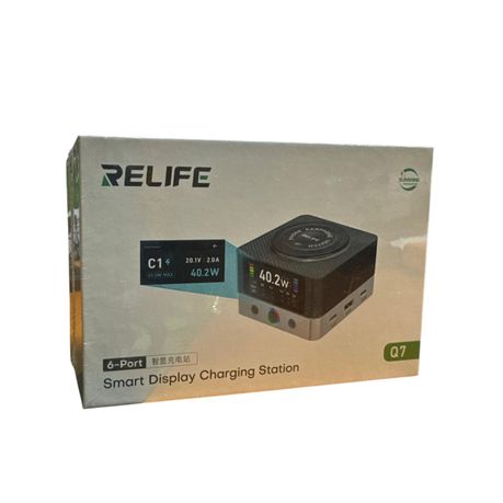 Relife Q7 6-Port 80W Super Fast Charging Station - Image 4