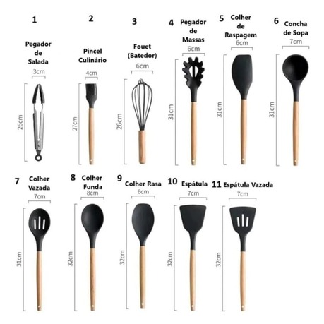 Kitchen Utensils & Knife Set - 19 Piece Complete Cook Kit(BLACK COLOR) - Image 6