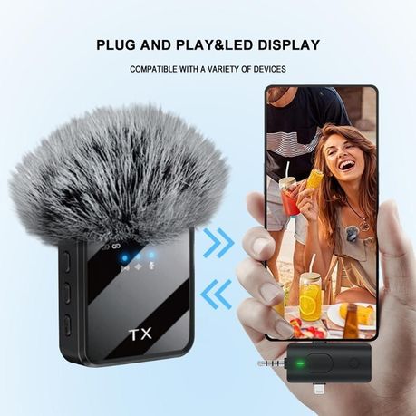 3 In 1 Wireless Microphone Suitable For Vlog Interviewing Live Vlog F11-2 - Image 3