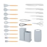 Kitchen Utensils & Knife Set - 19 Piece Complete Cook Kit(BLACK COLOR)