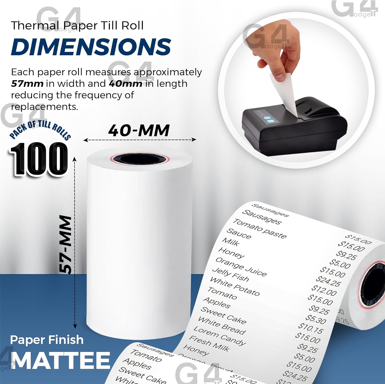 57x40 Thermal Speed Point Rolls (100 Rolls in a box) - Image 7
