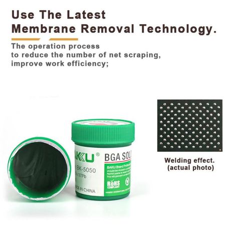AKU BK-5050B 50g BGA Solder Paste Flux for Mobile Phone Computer 63Sn/37Pb - Image 2