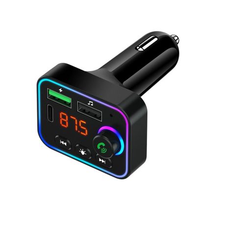 BWOO USB-A + USB-C Car Charger 3 ports FM Transmitter BT V5.3 - Image 2