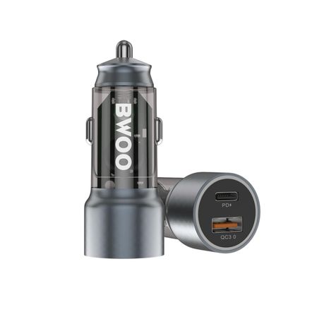 BWOO PD 30W+QC18Q Transparent Car Charger - Image 2