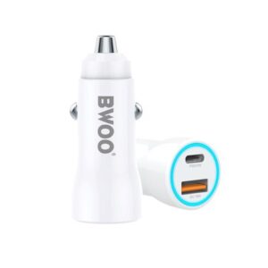 BWOO 38W USB-C & USB-A Car Charger 2 Port