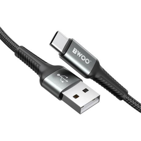 BWOO USB-A to Type-C Fast Charging Data Cable 2MTR - Image 2