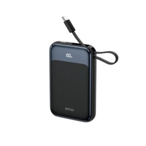 BWOO 10000mAh Magnetic Power Bank Built-In Charging Cabl