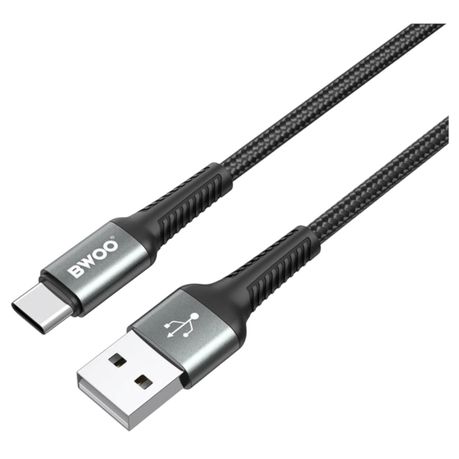 BWOO USB-A to Type-C Fast Charging Data Cable 2MTR - Image 3