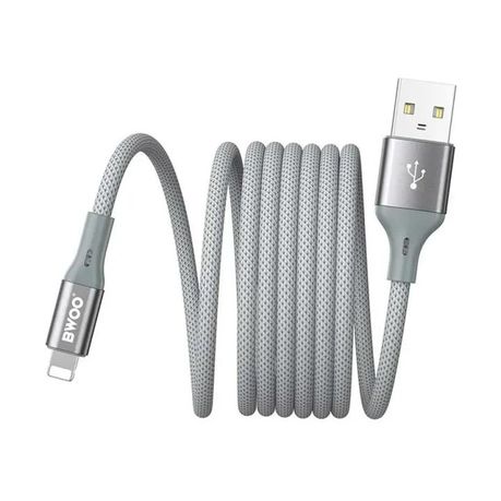 BWOO Magnetic Fast Charging Cable USB to LIGHTNING 1MTR - Image 3