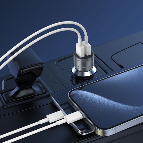 BWOO 12W 2 Ports USB Car Charger 12V to 24V - Image 4