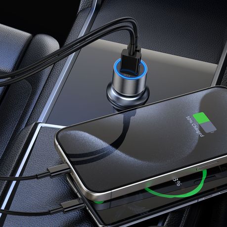 BWOO PD 30W+QC18Q Transparent Car Charger - Image 4