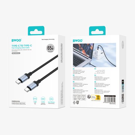 BWOO 65W Fast Charging USB-C Type Cable - Image 4