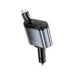 BWOO 120W 4 in 1 Car Charger with 2 Retractable Cables