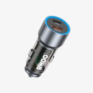 BWOO PD 30W+QC18Q Transparent Car Charger