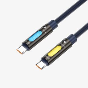 BWOO USB-C to USB-C Aromatherapy Charging Cable with RGB Light 240W 1.2M