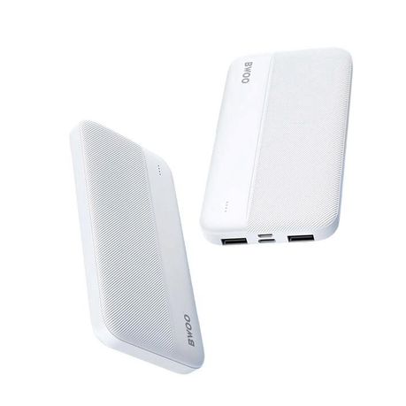 BWOO 10000 MAH Ultra Slim Dual USB-A Outputs Power Bank - Image 3
