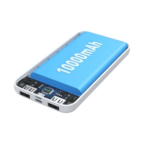 BWOO 10000 MAH Ultra Slim Dual USB-A Outputs Power Bank - Image 4