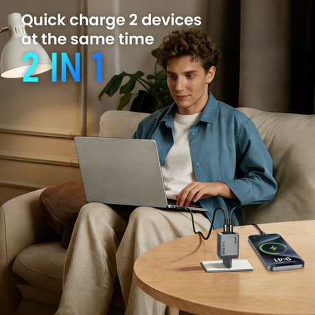 BWOO GaNex 45W Dual-Port GaN Charger(USB-A + USB-C) - Image 6