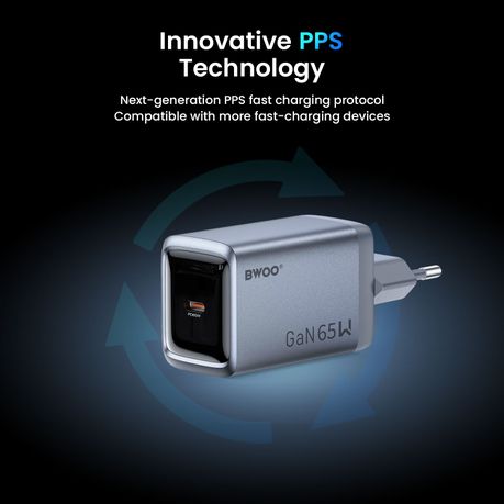 BWOO Gan Wall Charger PD 65W Adapter - Image 5