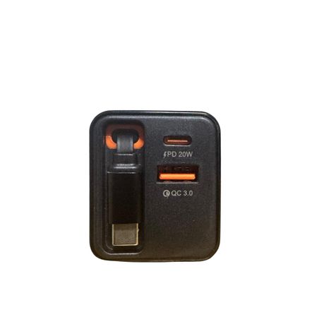 United Retractable Charger 2 in 1 Fast Charger