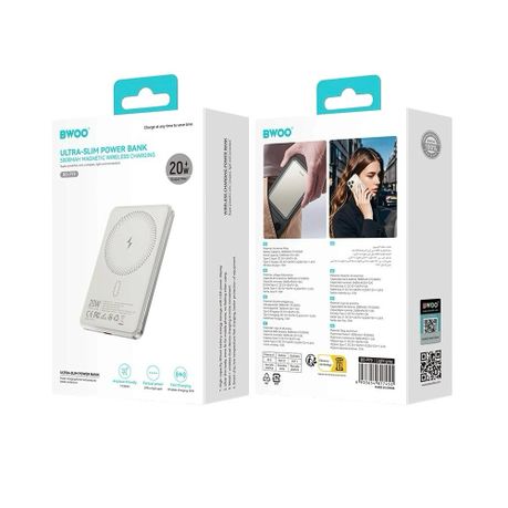 Bwoo Ultra Slim Magnetic Wireless Power Bank 5000mah - Image 5