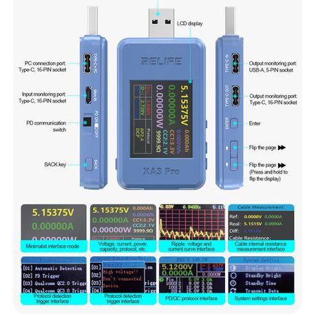 RELIFE XA3 Pro USB Smart Detector - Image 7